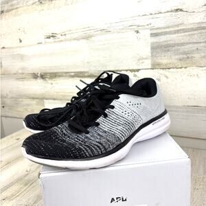 APL Womens 11 Black White Techloom Pro Running Athletic Tennis Sneakers